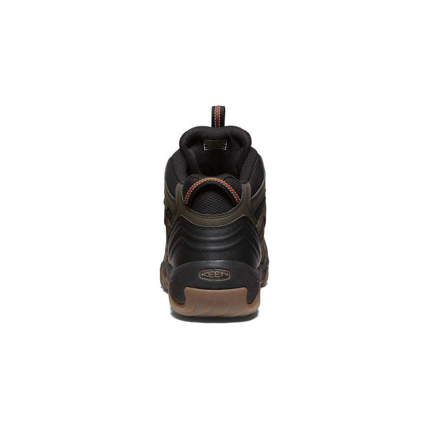 Men's Headout Waterproof Hiking Boot Black Olive/Fossil Orange | Keen