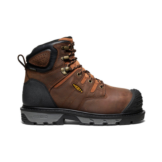 Men's Camden 6" Waterproof Boot INT MET (Carbon Toe) Leather Brown/Black | Keen