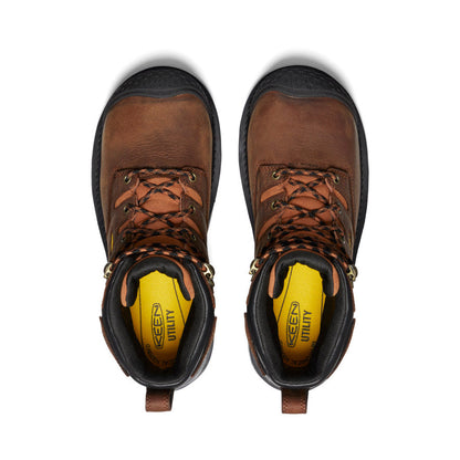 Men's Camden 6" Waterproof Boot INT MET (Carbon Toe) Leather Brown/Black | Keen