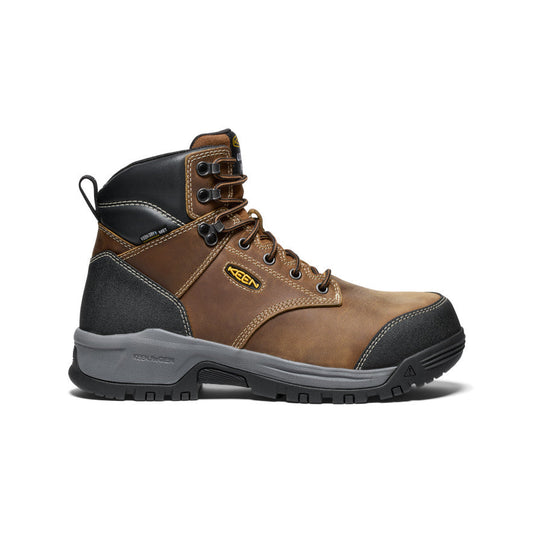 Men's Evanston 6" Waterproof Boot INT MET (Carbon Toe) Bison/Black | Keen