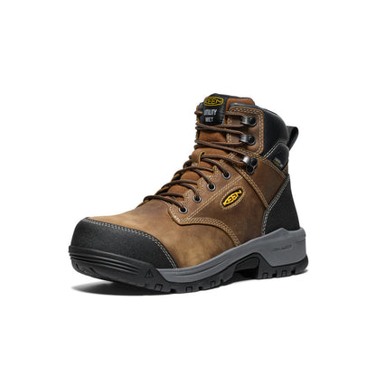 Men's Evanston 6" Waterproof Boot INT MET (Carbon Toe) Bison/Black | Keen