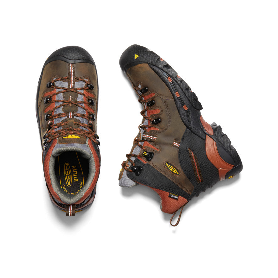 Men's Pittsburgh 6" Waterproof Boot (Soft Toe) Cascade Brown/Bombay Brown | Keen