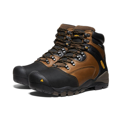 Men's Louisville 6" MET Waterproof Boot (Steel Toe) Slate Black | Keen