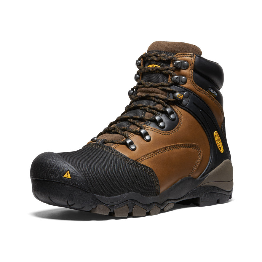 Men's Louisville 6" MET Waterproof Boot (Steel Toe) Slate Black | Keen