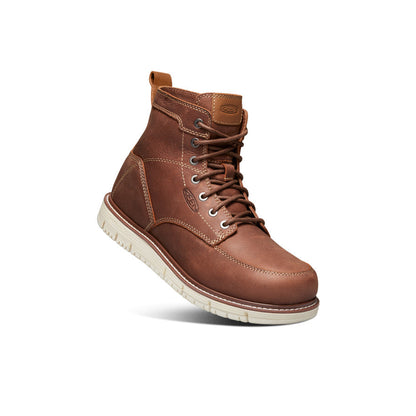 Men's San Jose 6" Boot (Soft Toe) Gingerbread/Off White | Keen