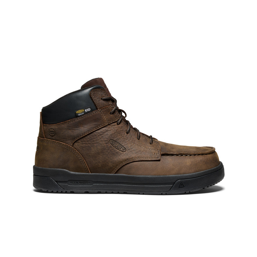 Men's Gibson ESD Boot (Carbon Toe) Cascade Brown/Black | Keen