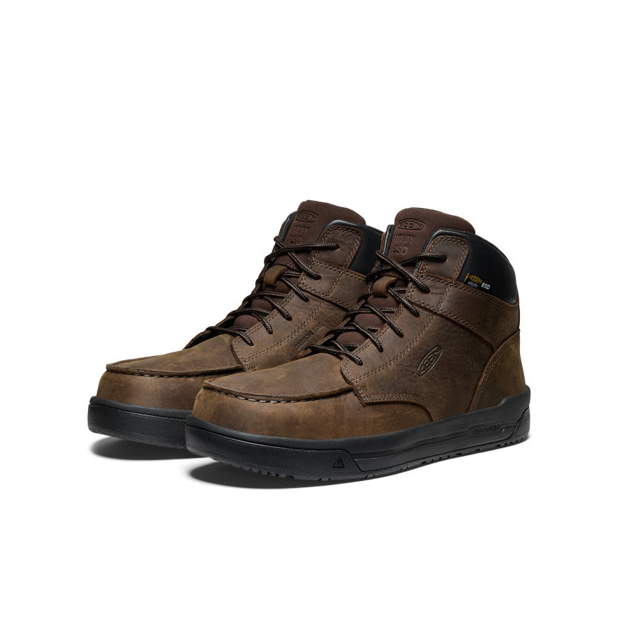 Men's Gibson ESD Boot (Carbon Toe) Cascade Brown/Black | Keen