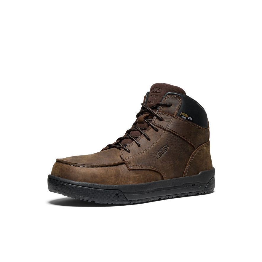 Men's Gibson ESD Boot (Carbon Toe) Cascade Brown/Black | Keen