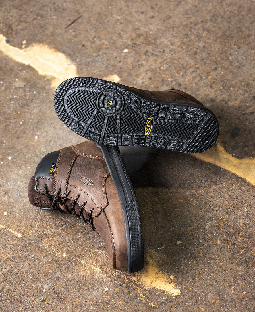 Men's Gibson ESD Boot (Carbon Toe) Cascade Brown/Black | Keen