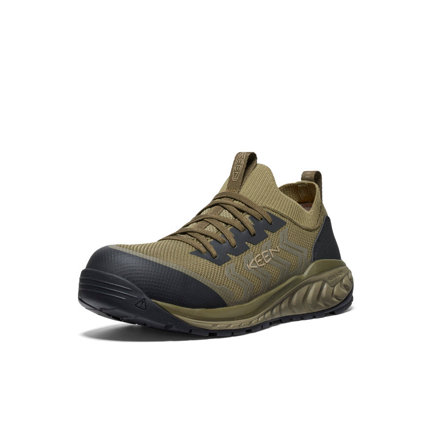 Men's Arvada Shift Work Sneaker (Carbon Toe) Martini Olive/Black | Keen