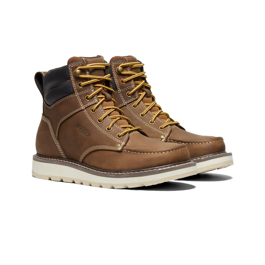 Men's Cincinnati 6" Boot (Soft Toe) Belgian/Sandshell | Keen