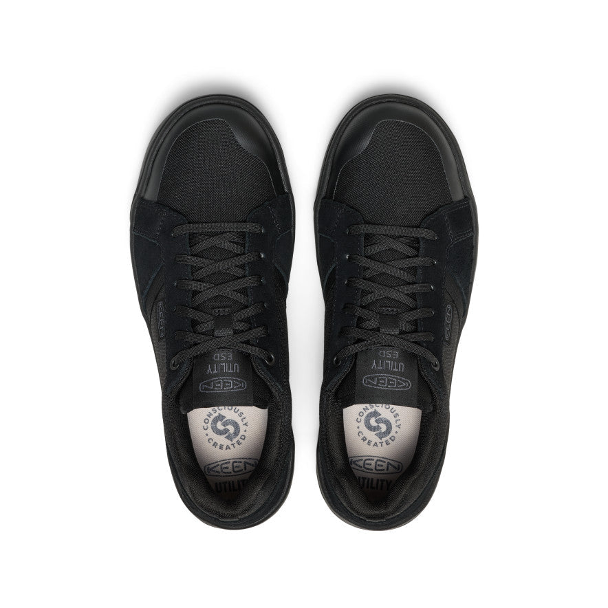 Men's Kenton ESD Work Shoe (Soft Toe) Black/Black | Keen