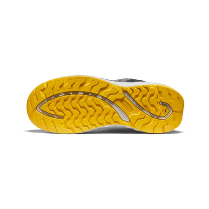 Men's Arvada Mid Work Sneaker (Carbon Toe) Black/Keen Yellow | Keen