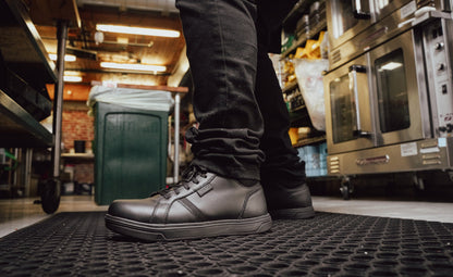 Men's PTC Kenton Mid Work Shoe (Soft Toe) Black/Black | Keen