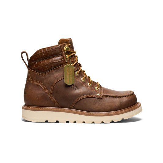 Men's Cincinnati 6" Boot (Soft Toe) x Noon Goons  Leather Brown/Off White | Keen