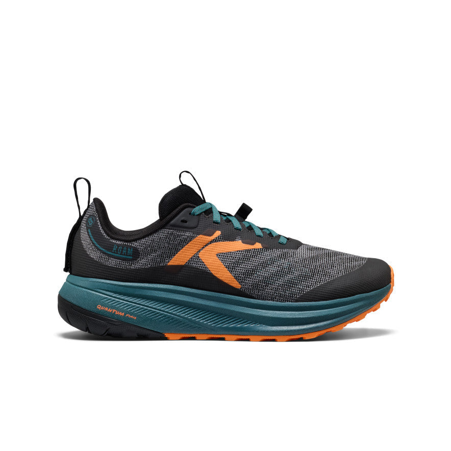 Men's Roam Trail Running Shoe Black/Orange Peel | Keen