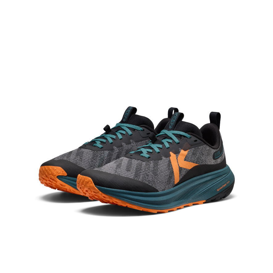 Men's Roam Trail Running Shoe Black/Orange Peel | Keen