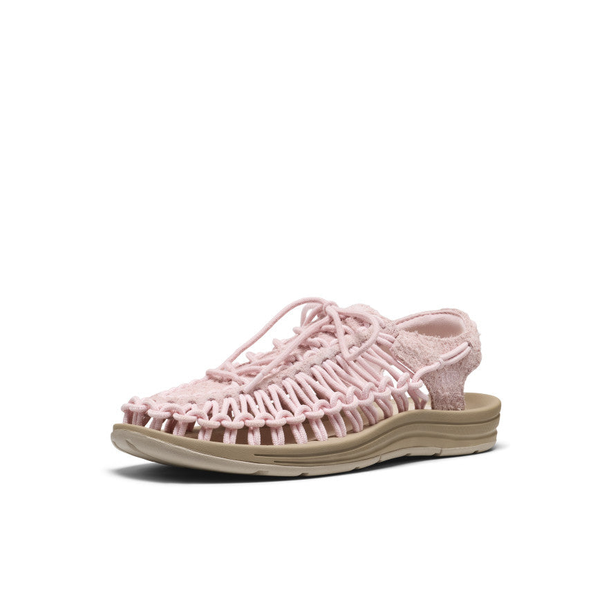 All Gender UNEEK Leather Sneaker Pale Lilac/Plaza Taupe | Keen