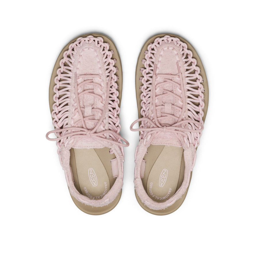 All Gender UNEEK Leather Sneaker Pale Lilac/Plaza Taupe | Keen