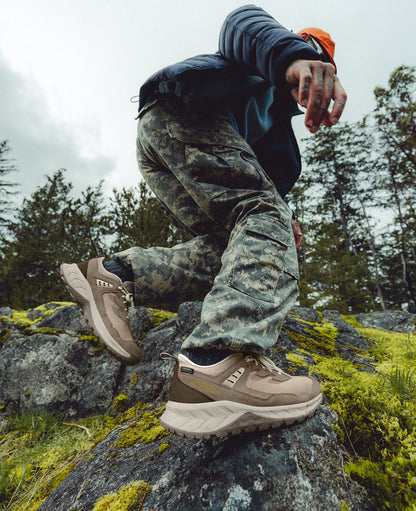 Men's Hightrail Vented Hiking Shoe Brindle/Cream Gold | Keen