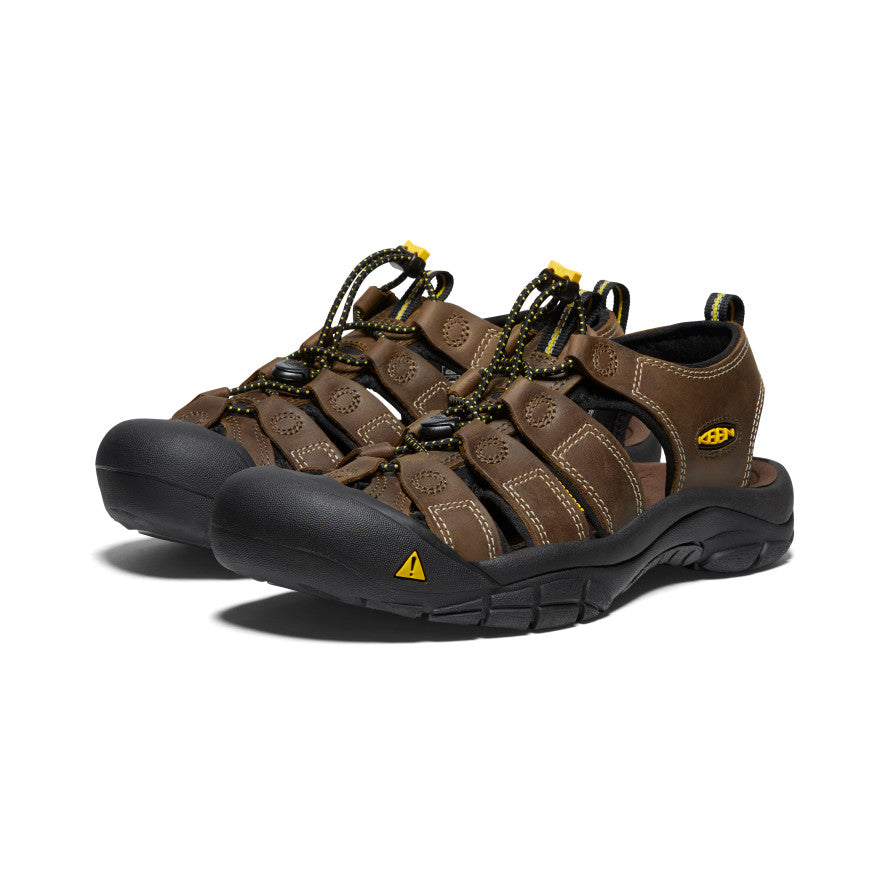 Men's Newport Leather Sandal Bison | Keen