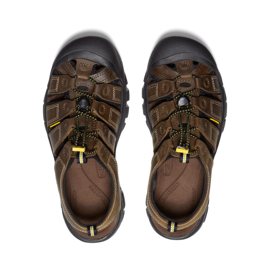 Men's Newport Leather Sandal Wide Bison | Keen
