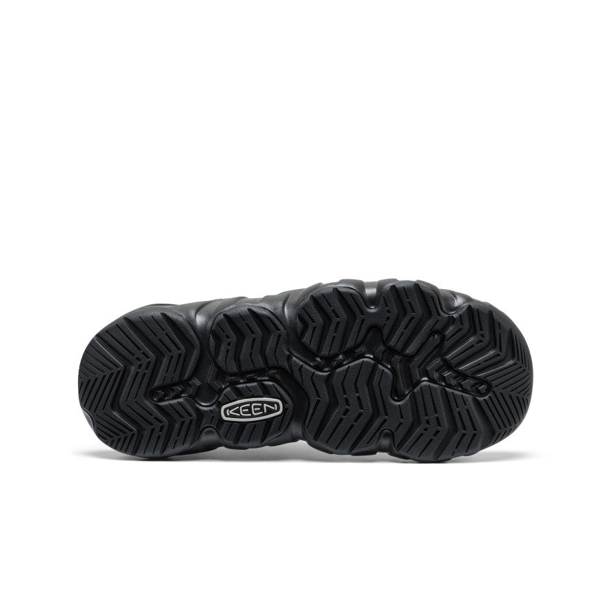 Men's Hyperport Fisherman Leather Sandal Black/Keen Yellow | Keen