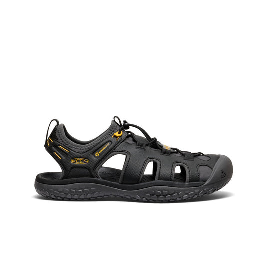 Men's SOLR Sandal Black/Gold | Keen
