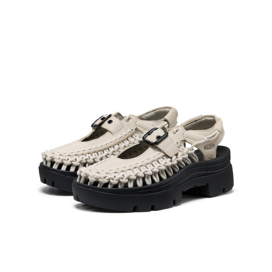 All Gender UNEEK PLT Mary Jane Sneaker Birch Smooth Lea | Keen