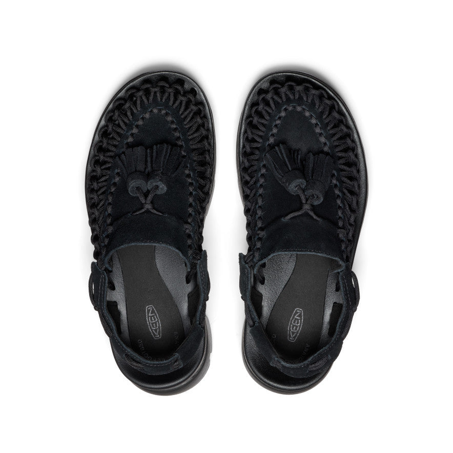 All Gender UNEEK PLT Tassel Sneaker Black/Black | Keen