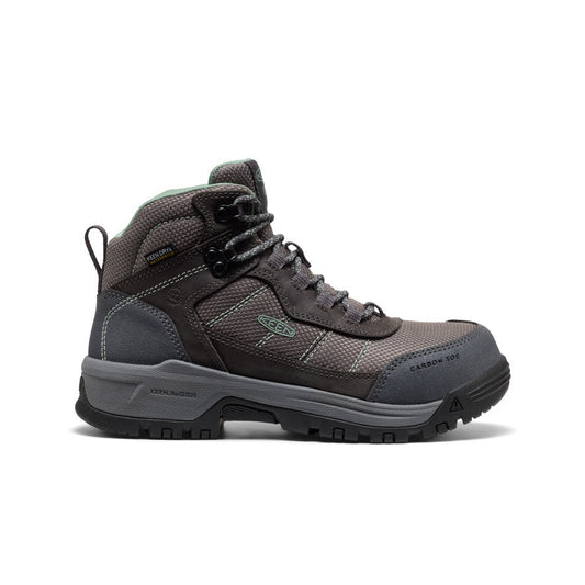 Women's Skokie Waterproof Work Boot (Carbon Toe) Magnet/Black | Keen