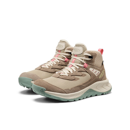 Women's Hightrail Waterproof Hiking Boot Brindle/Pink Lemonade | Keen