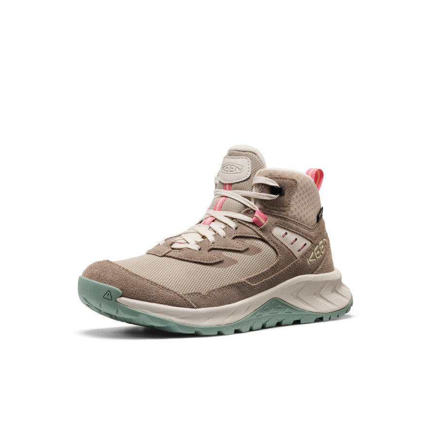 Women's Hightrail Waterproof Hiking Boot Brindle/Pink Lemonade | Keen