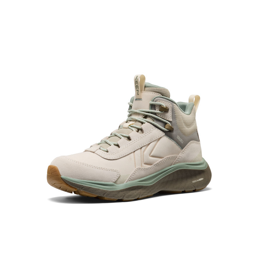 Women's Leiki Waterproof Leather Hiking Boot Birch/Lily Pad | Keen