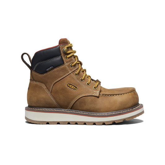 Women's Cincinnati 6" Waterproof Boot (Carbon Toe) Belgian/Sandshell | Keen