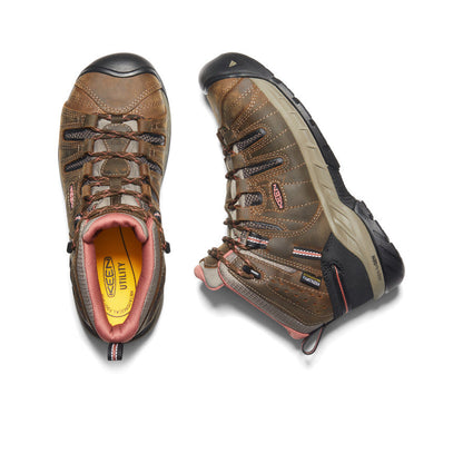 Women's Flint II Waterproof Boot (Soft Toe) Cascade Brown/Brick Dust | Keen