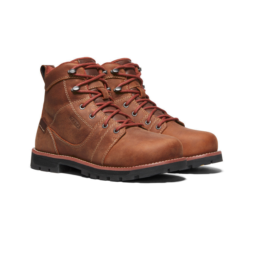Women's Seattle 6" Waterproof Boot (Aluminum Toe) Gingerbread/Black | Keen