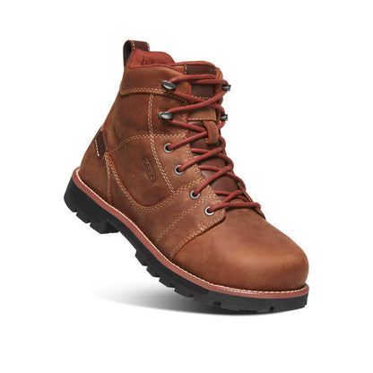 Women's Seattle 6" Waterproof Boot (Aluminum Toe) Gingerbread/Black | Keen