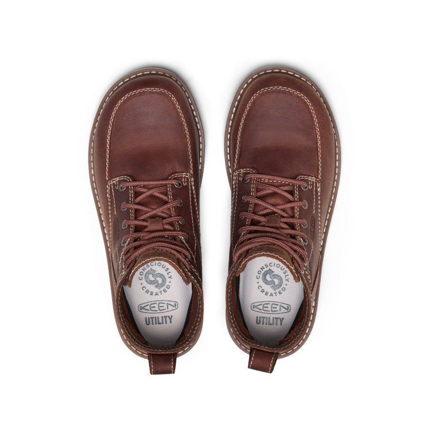Women's San Jose 6" Boot (Aluminum Toe) Gingerbread/Gum | Keen