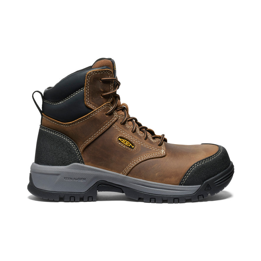 Women's Evanston 6" ESD Boot (Carbon Toe) Bison/Black | Keen