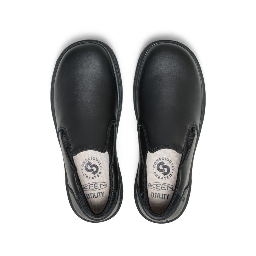 Women's Kenton Shift WTX Work Shoe (Soft Toe) Black/Black | Keen