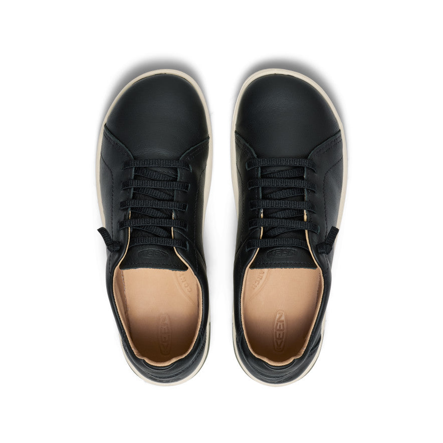 Women's KNX Leather Sneaker Black/Star White | Keen