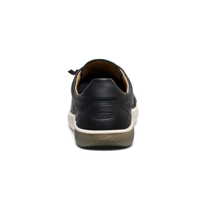 Women's KNX Leather Sneaker Black/Star White | Keen