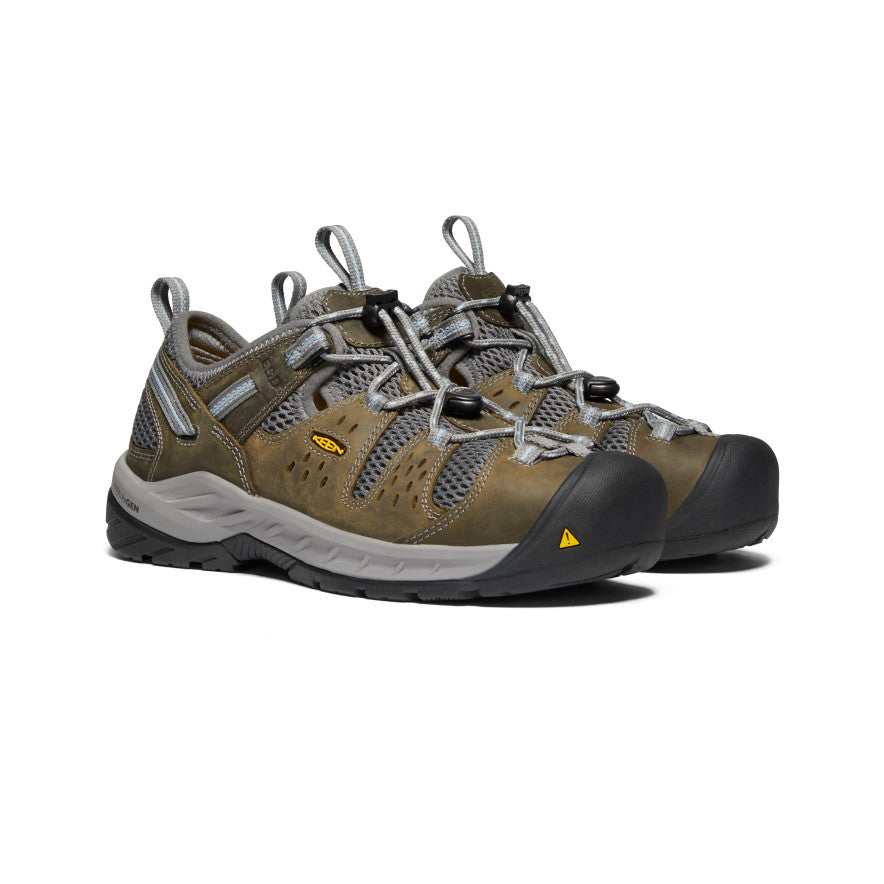 Women's Atlanta Cool II ESD (Steel Toe) Gargoyle/Blue Fog | Keen