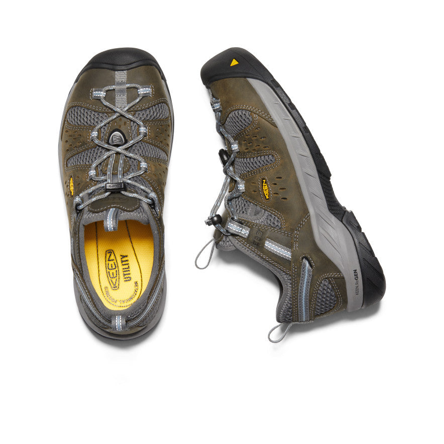 Women's Atlanta Cool II ESD (Steel Toe) Gargoyle/Blue Fog | Keen