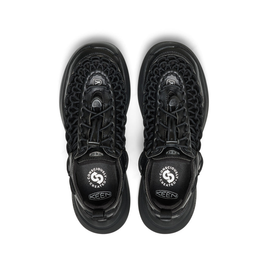 Women's UNEEK WK SNIDEL Sneaker Black/Silver | Keen