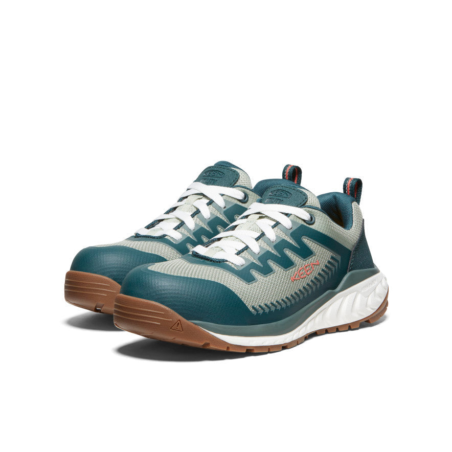 Women's Arvada Work Sneaker (Carbon Toe) Sea Moss/Desert Sage | Keen