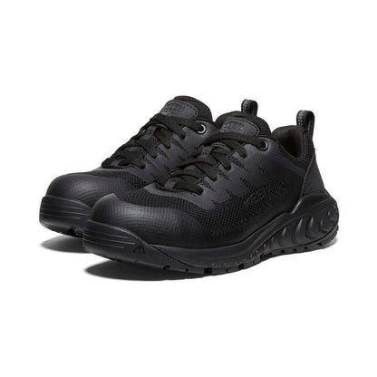 Women's Arvada ESD Work Sneaker (Carbon Toe) Black/Black | Keen