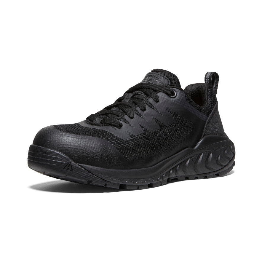 Women's Arvada ESD Work Sneaker (Carbon Toe) Black/Black | Keen