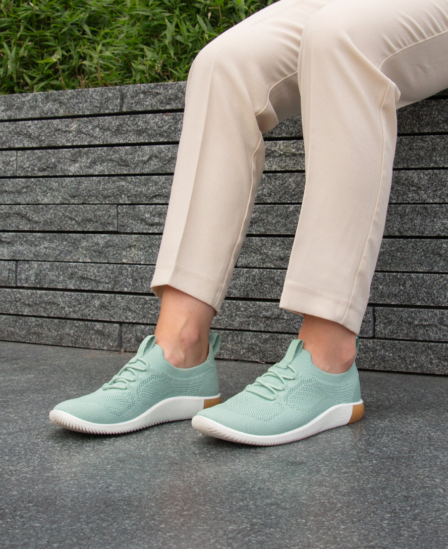 Women's KNX Knit Sneaker Granite Green/Lichen | Keen